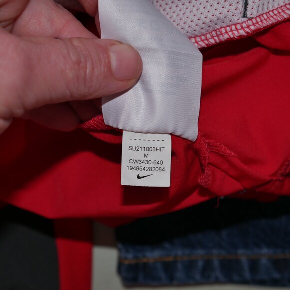 Nike Coaches Performance Short Sleeve Crimson and Grey Jacket CW3430-620 Size L - Picture 11 of 11